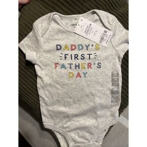 Carter's Daddy's First Father's Day One Piece Outfit. Nwt. 6 Months.